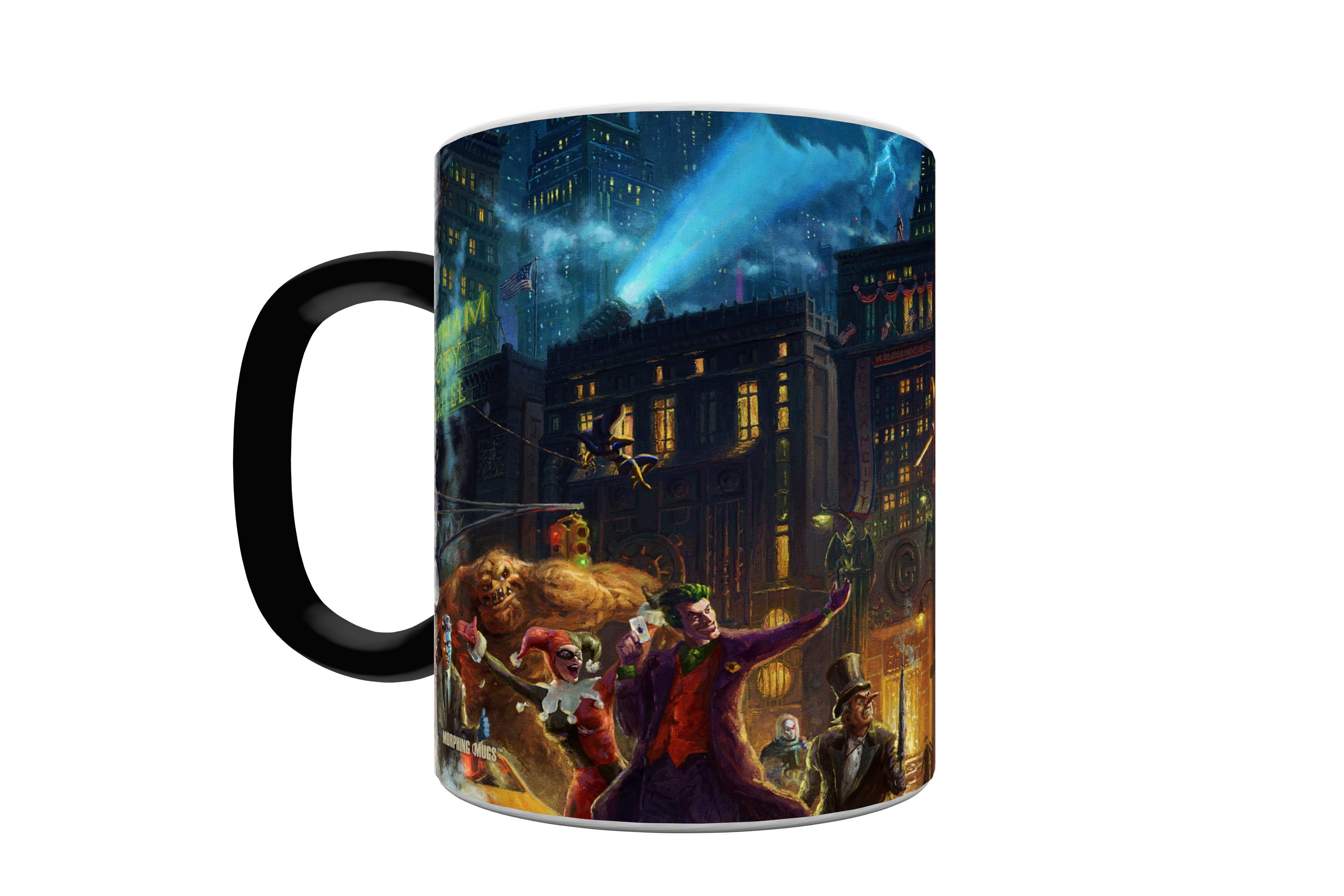 DC Comics (The Dark Knight Saves Gotham City) Morphing Mugs®  Heat-Sensitive Mug  Thomas Kinkade Studios Art MMUG848